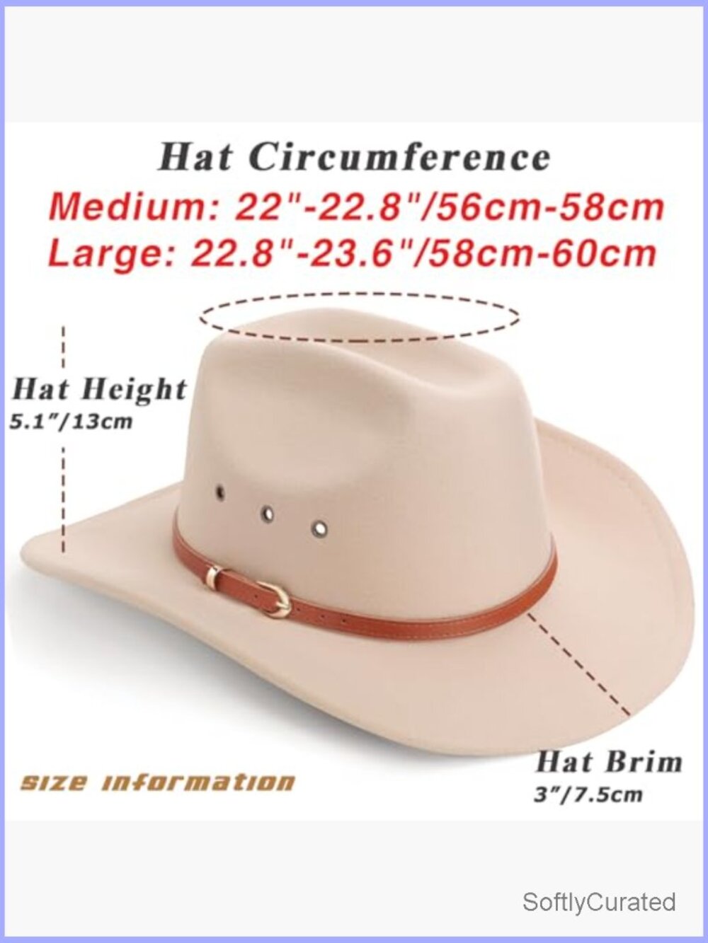 Western Felt Cowboy Hat Wide Brim Belt Buckle Retro Fedora Unisex - Picture 3 of 7